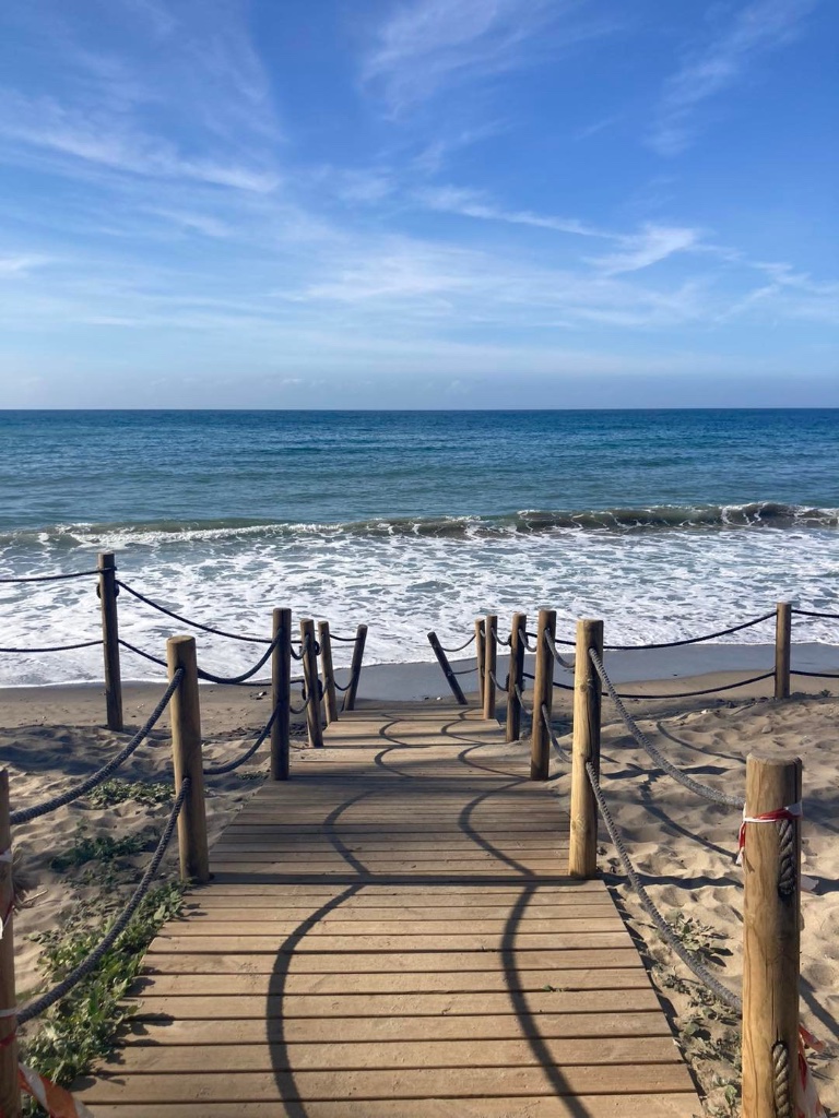 Strand - Middellandse Zee stranden nabij Calahonda de Mijas Andalusië