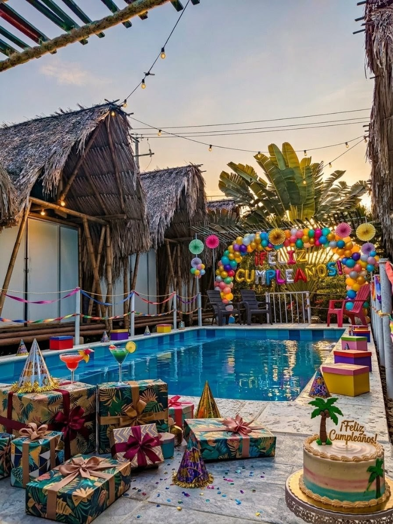 Birthday celebration at Cabana Beach Palomino