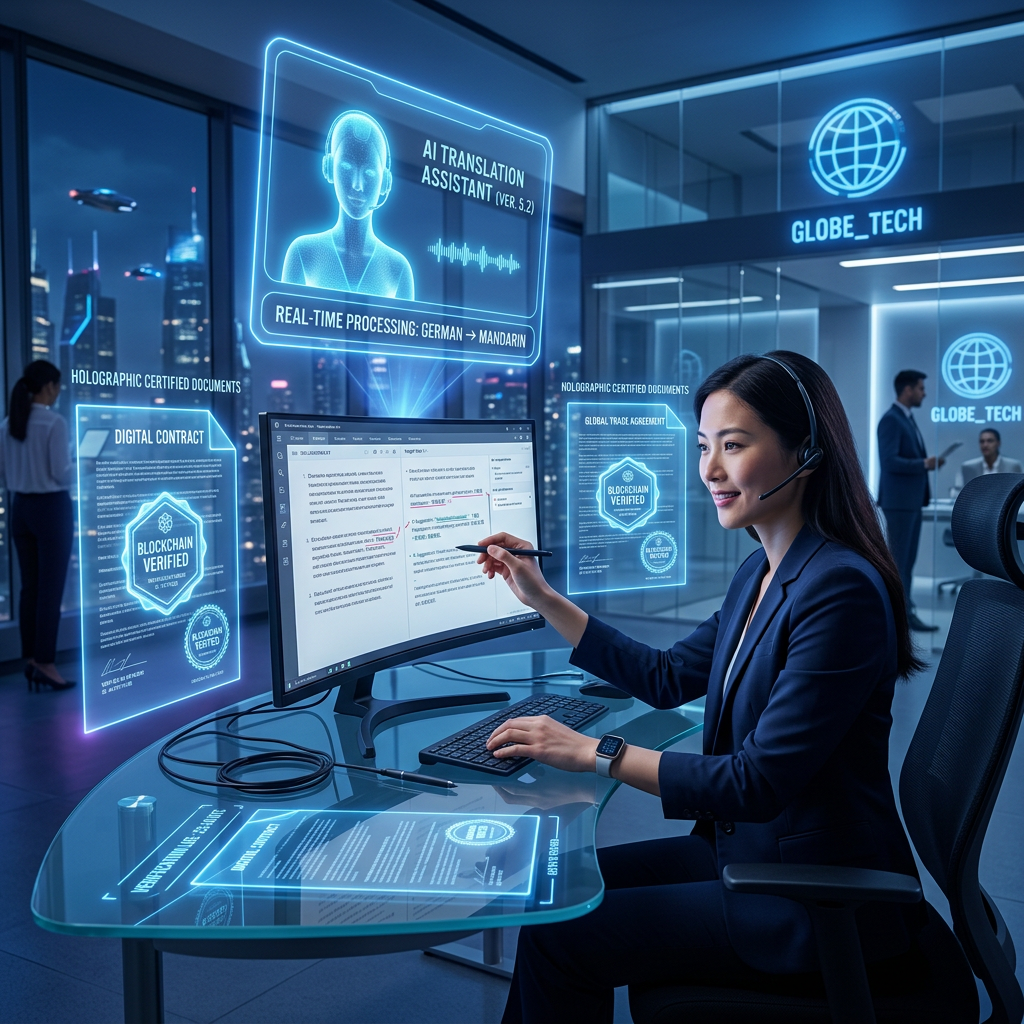 The Future of Certified Translation: AI, Blockchain, and Digital Delivery