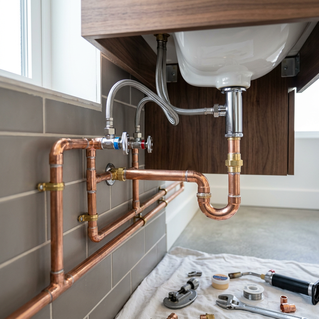 Professional plumbing work