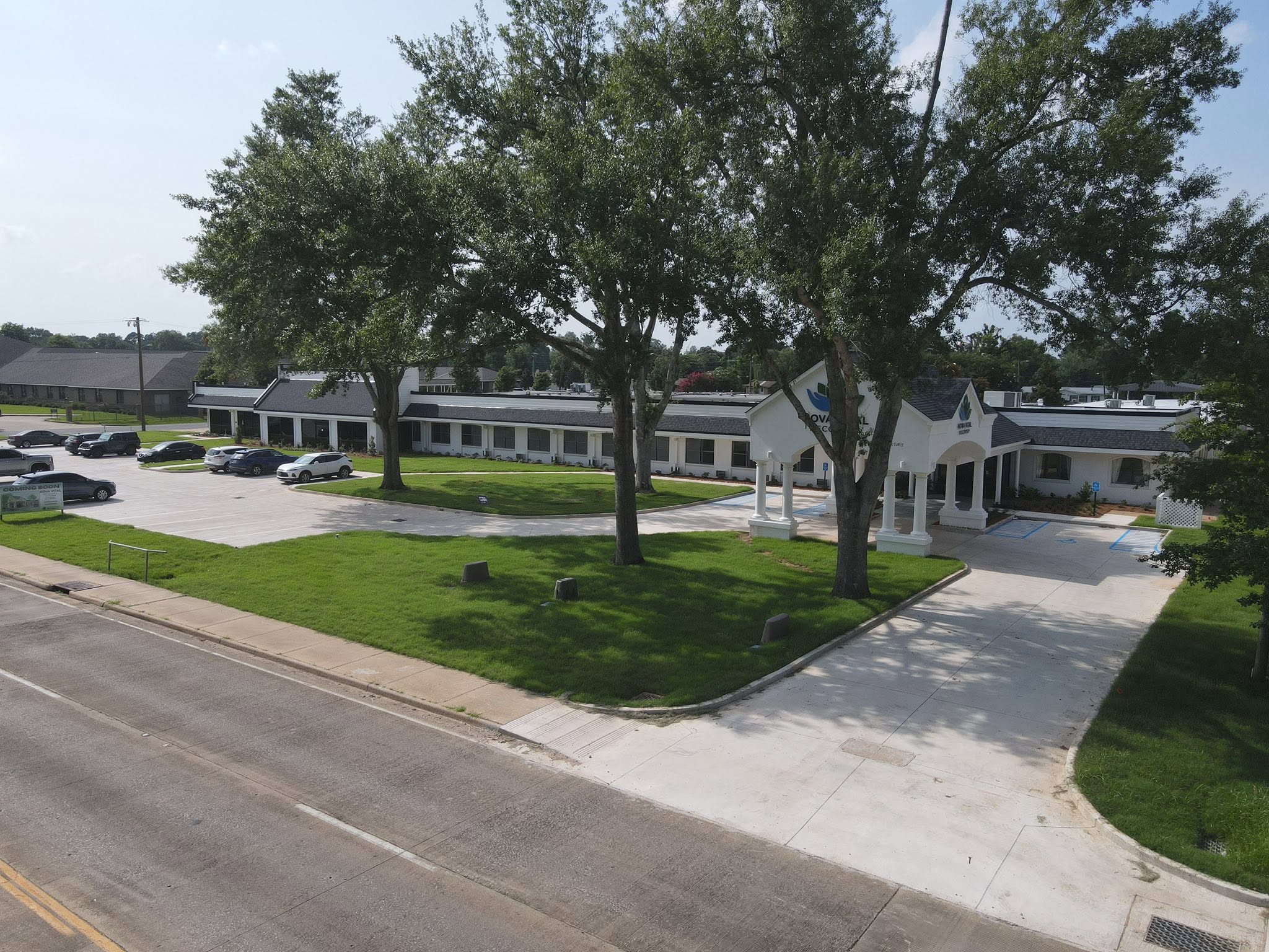 Aerial view of completed campus