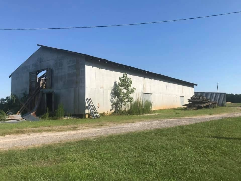 Aged industrial building opened up for structural renovation