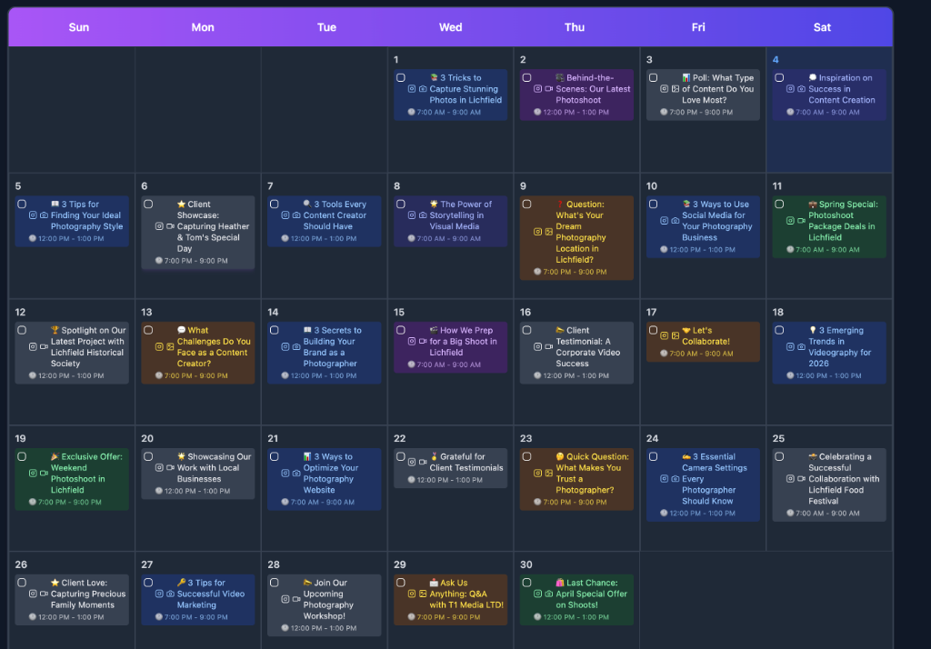 Content Planning