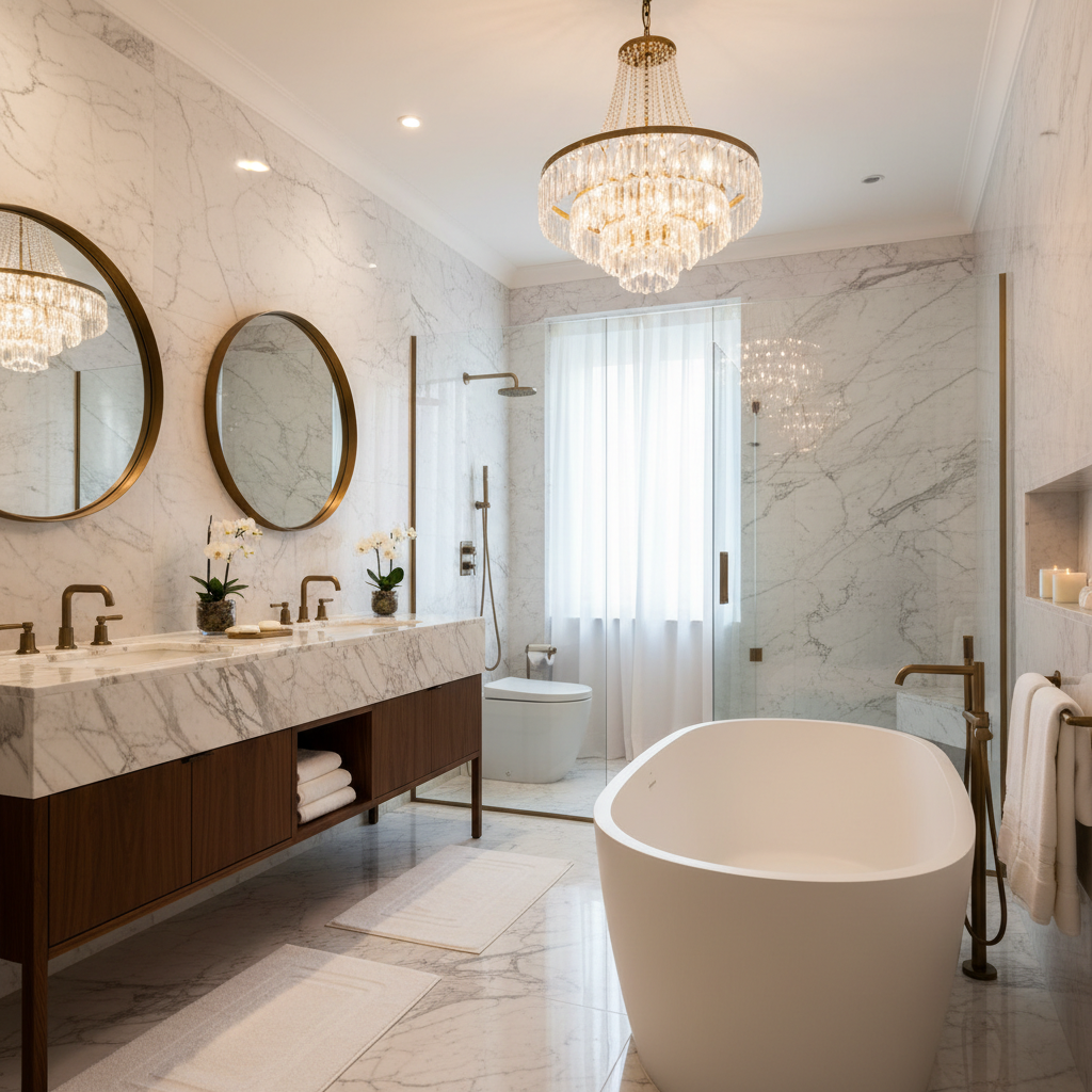 High-End Bathroom Renovation Eastside Seattle