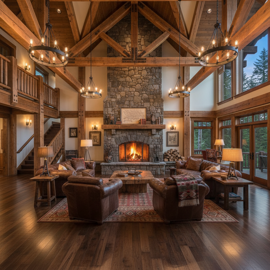 Luxury Wood Interior Home Remodel Eastside Seattle