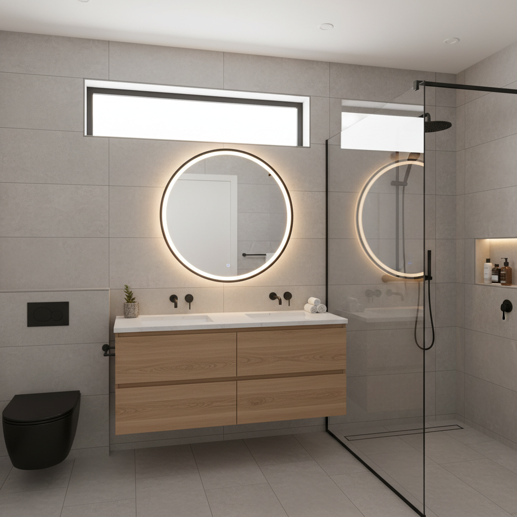 Modern Bathroom Remodel Newcastle WA Russo Builders
