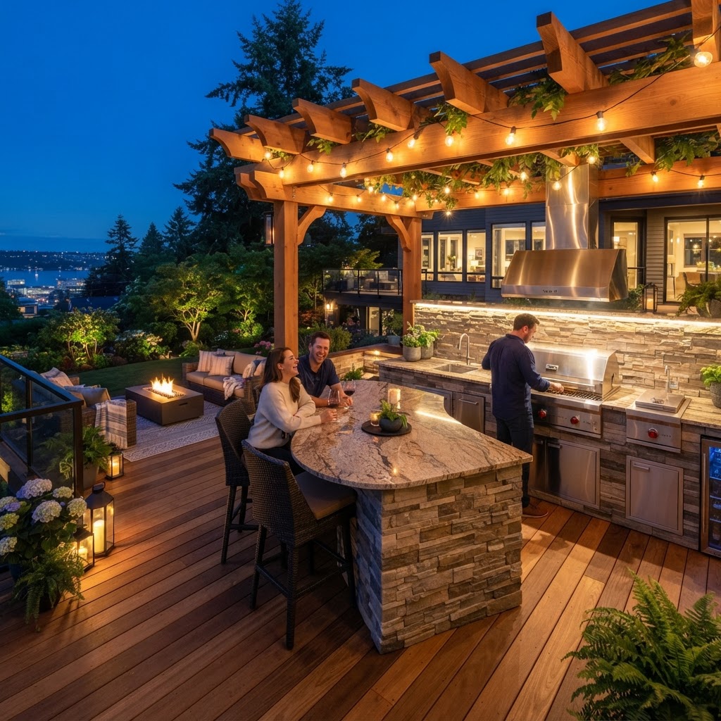 Decks with Outdoor Kitchens