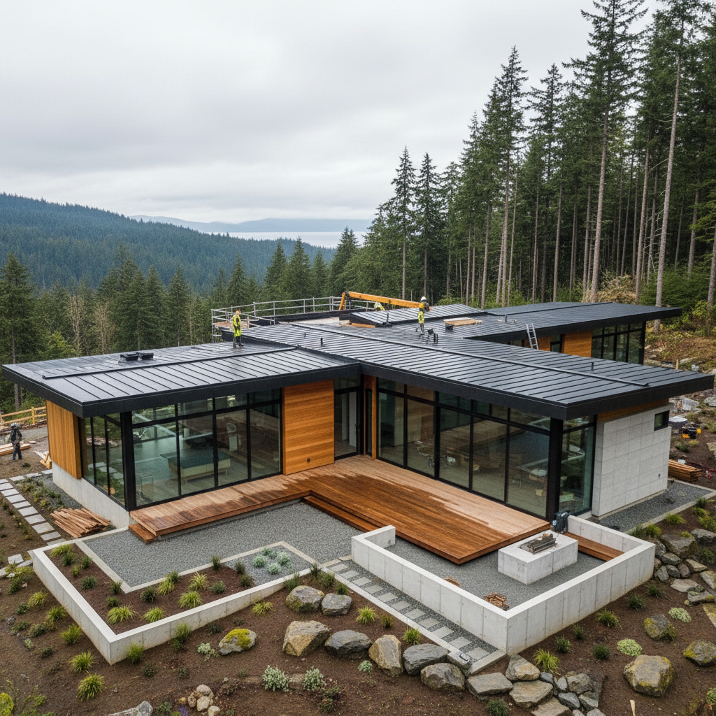 New Custom Home Construction Eastside Seattle by Russo Builders