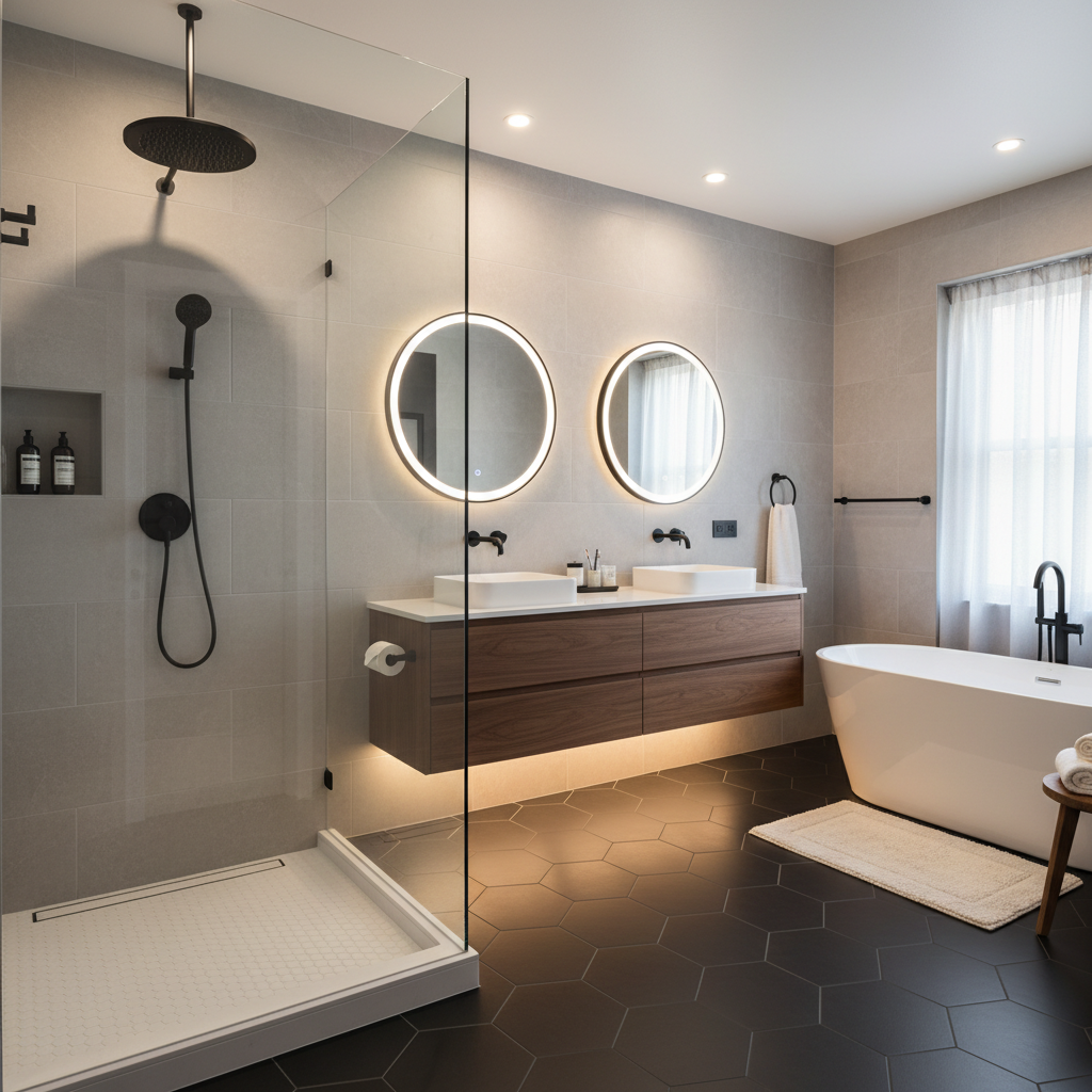 Luxury Bathroom Remodel Redmond WA by Russo Builders