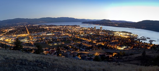 Kelowna at dusk