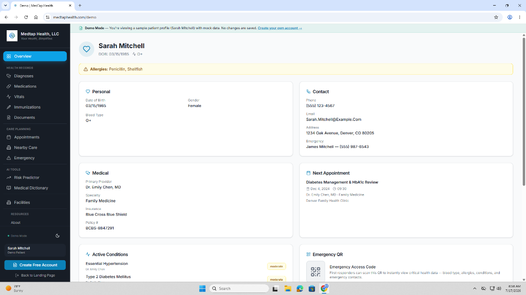 Patient Dashboard