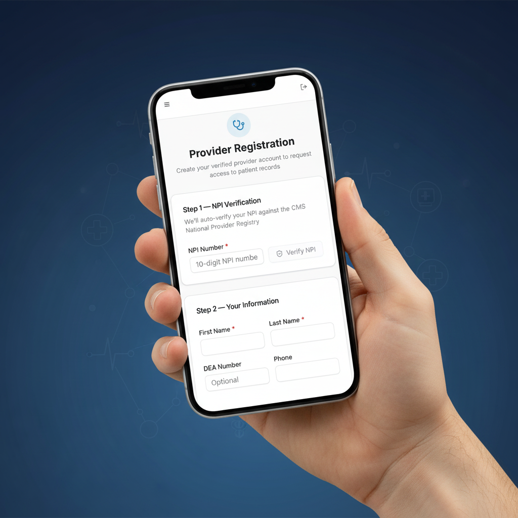 Provider Registration — Phone