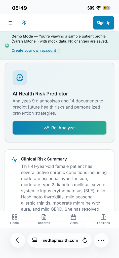 AI Health Risk Predictor