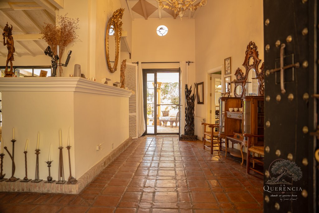Salón y chimenea