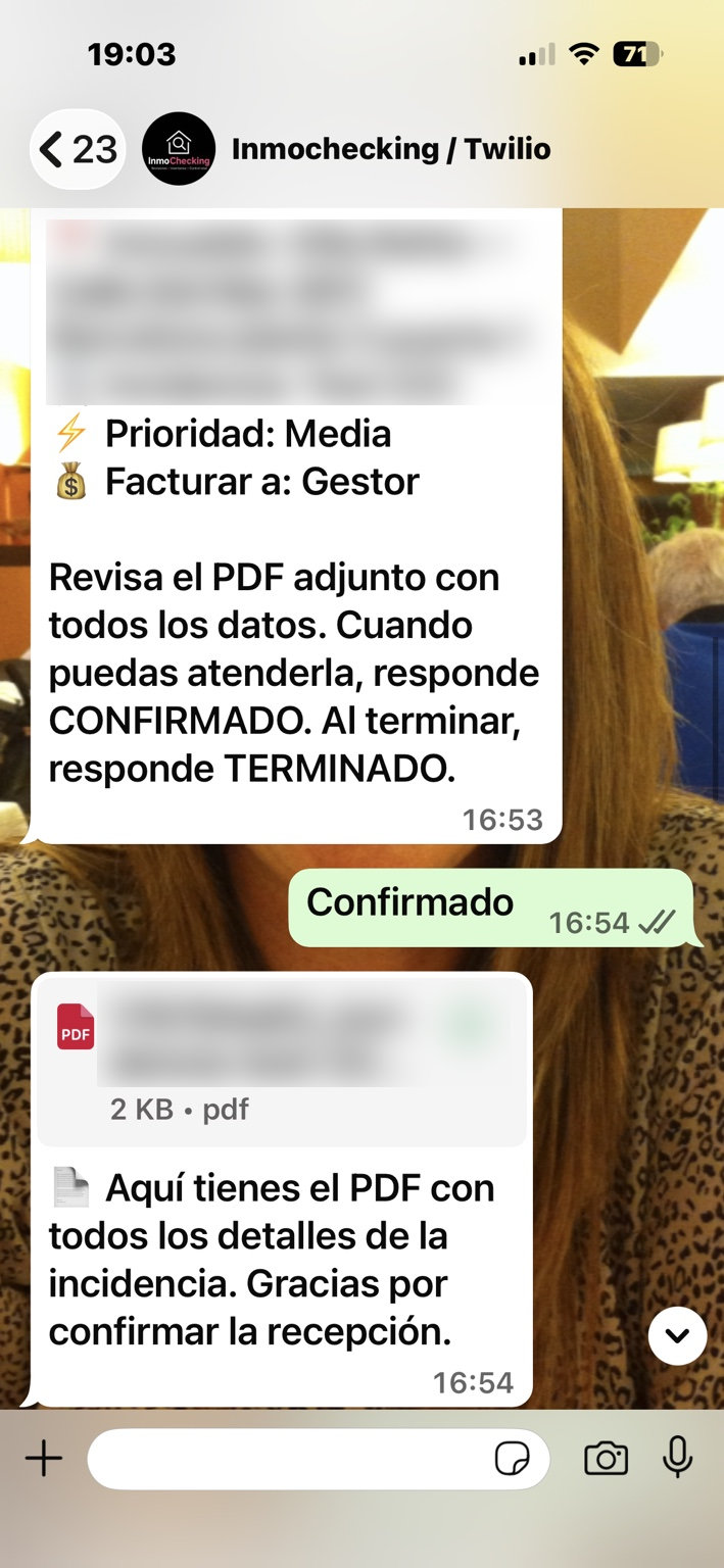Automatización por WhatsApp