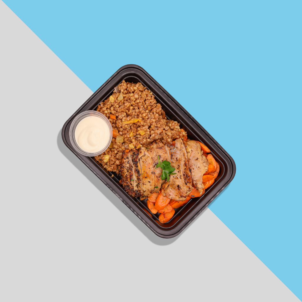 Bulgur Pilaf & Chicken Thigh