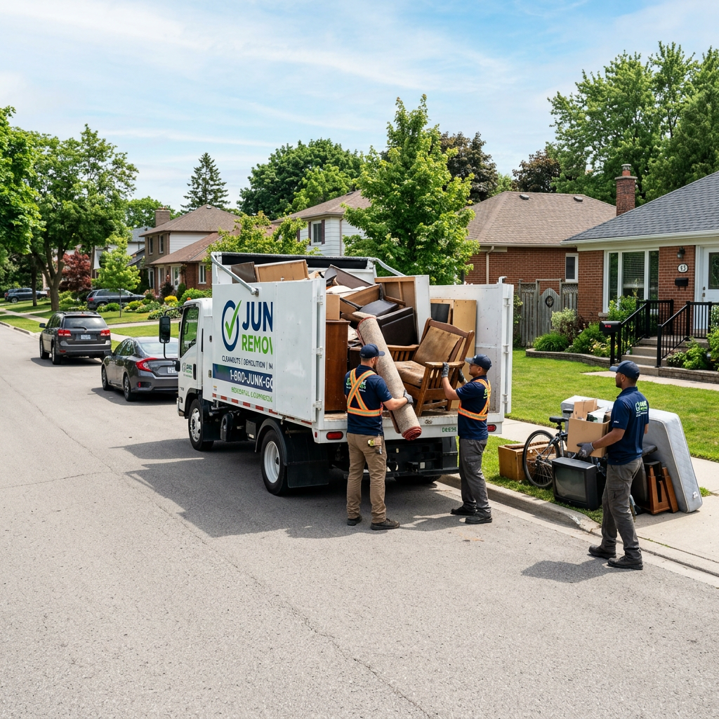 R & R Removal Services team loading a truck