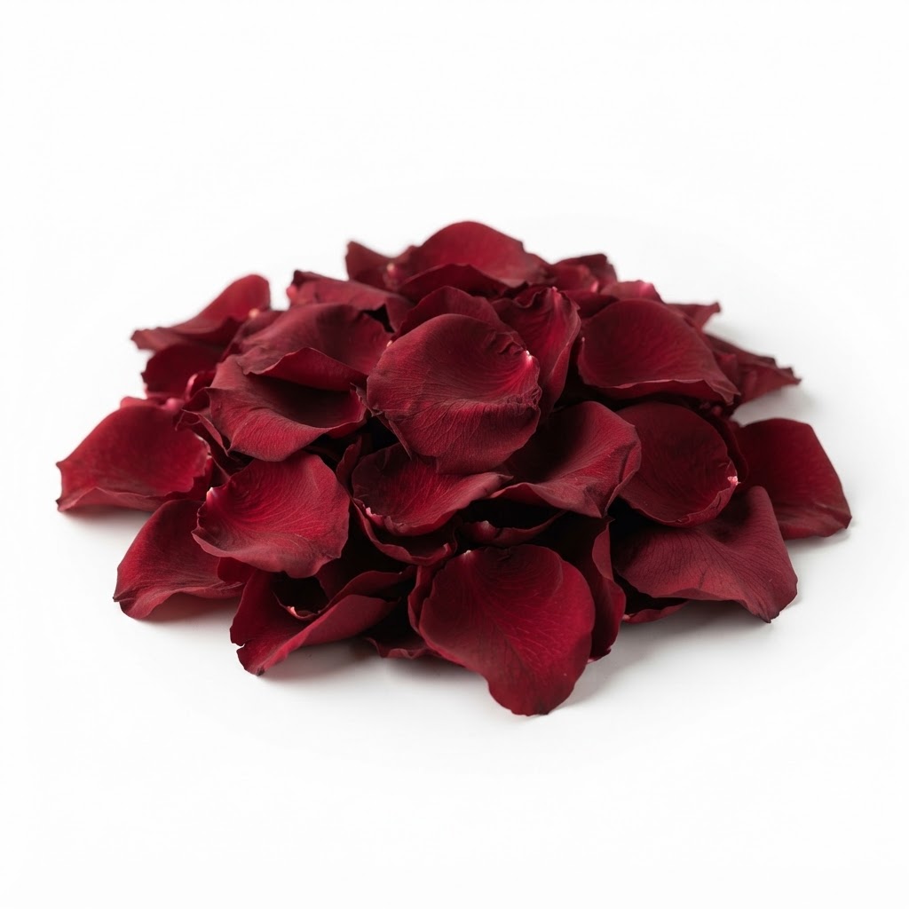 Preserved Deep Red Valentine Rose Petals