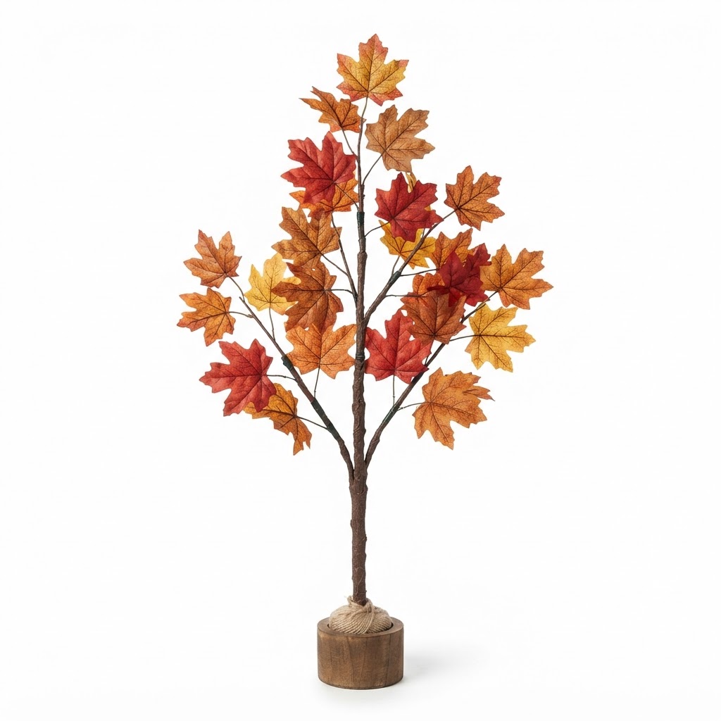 Autumnal Maple Leaf Tabletop Branch