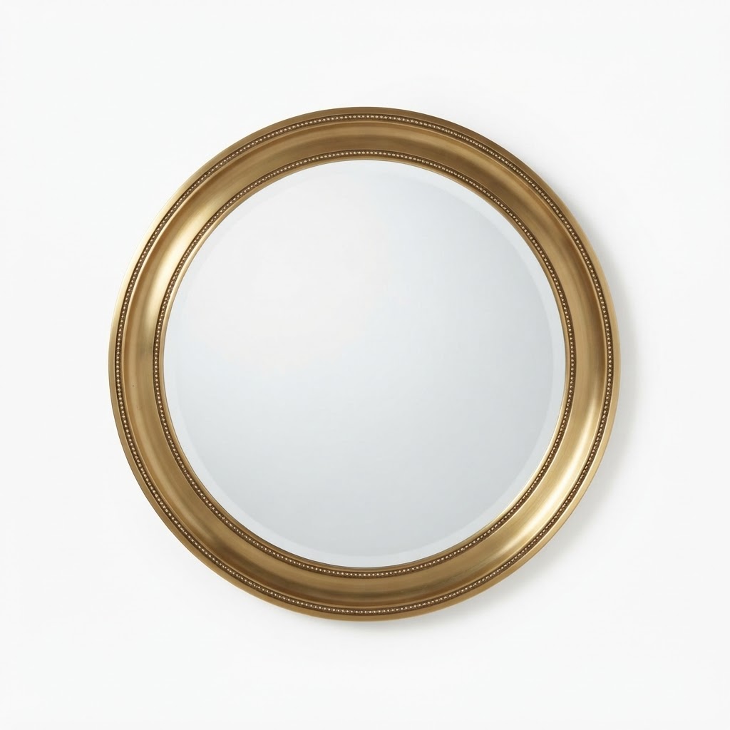 Brass Round Mirror