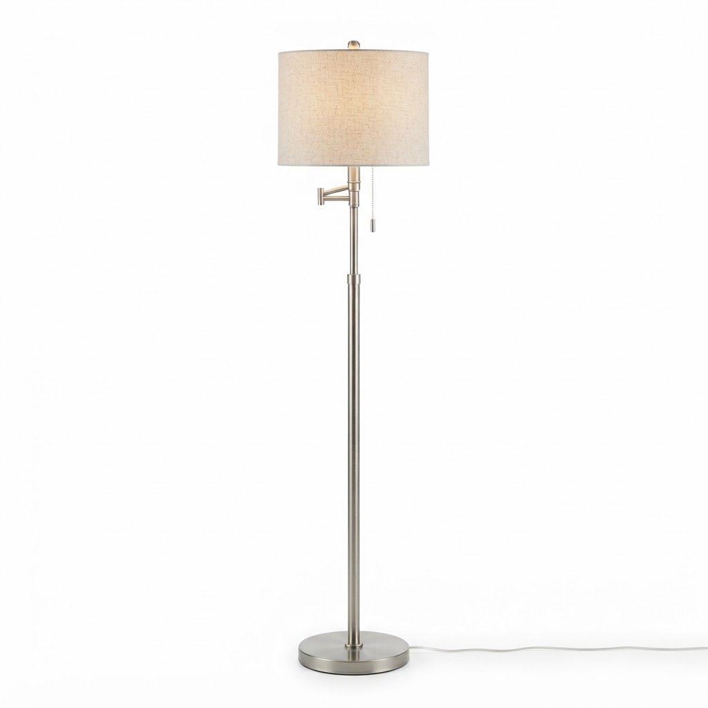 Winter Brushed Nickel Floor Lamp