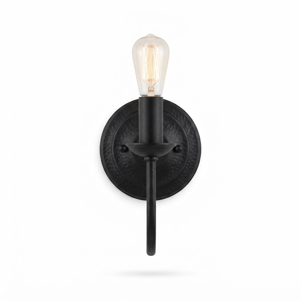 Black Metal Sconce