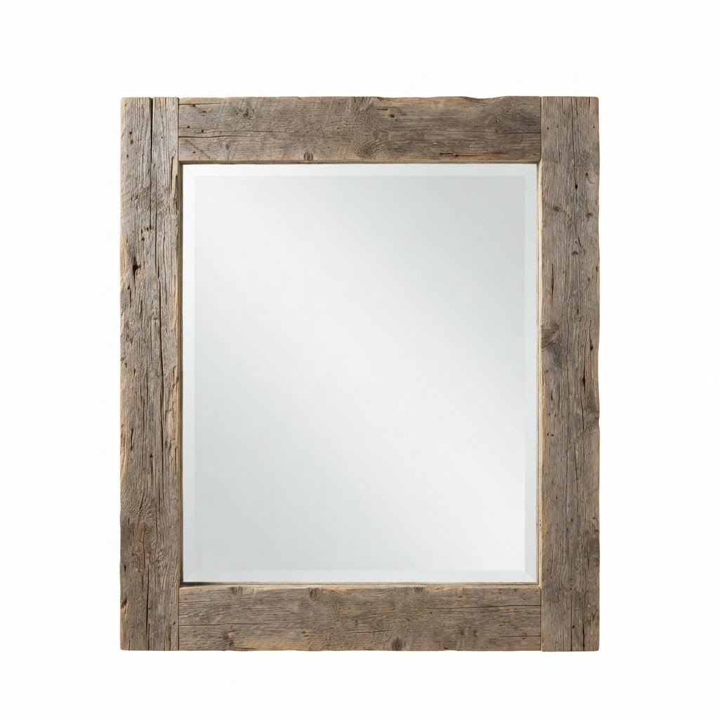 Framed Wood Mirror