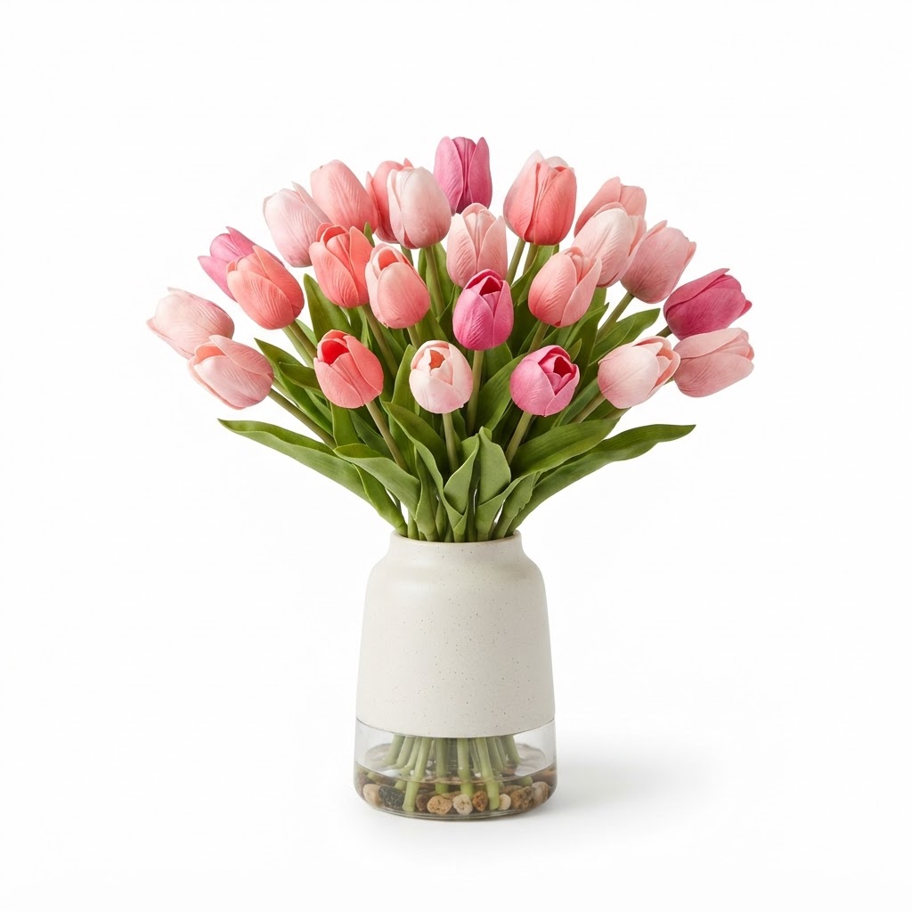 Faux Spring Tulip Arrangement