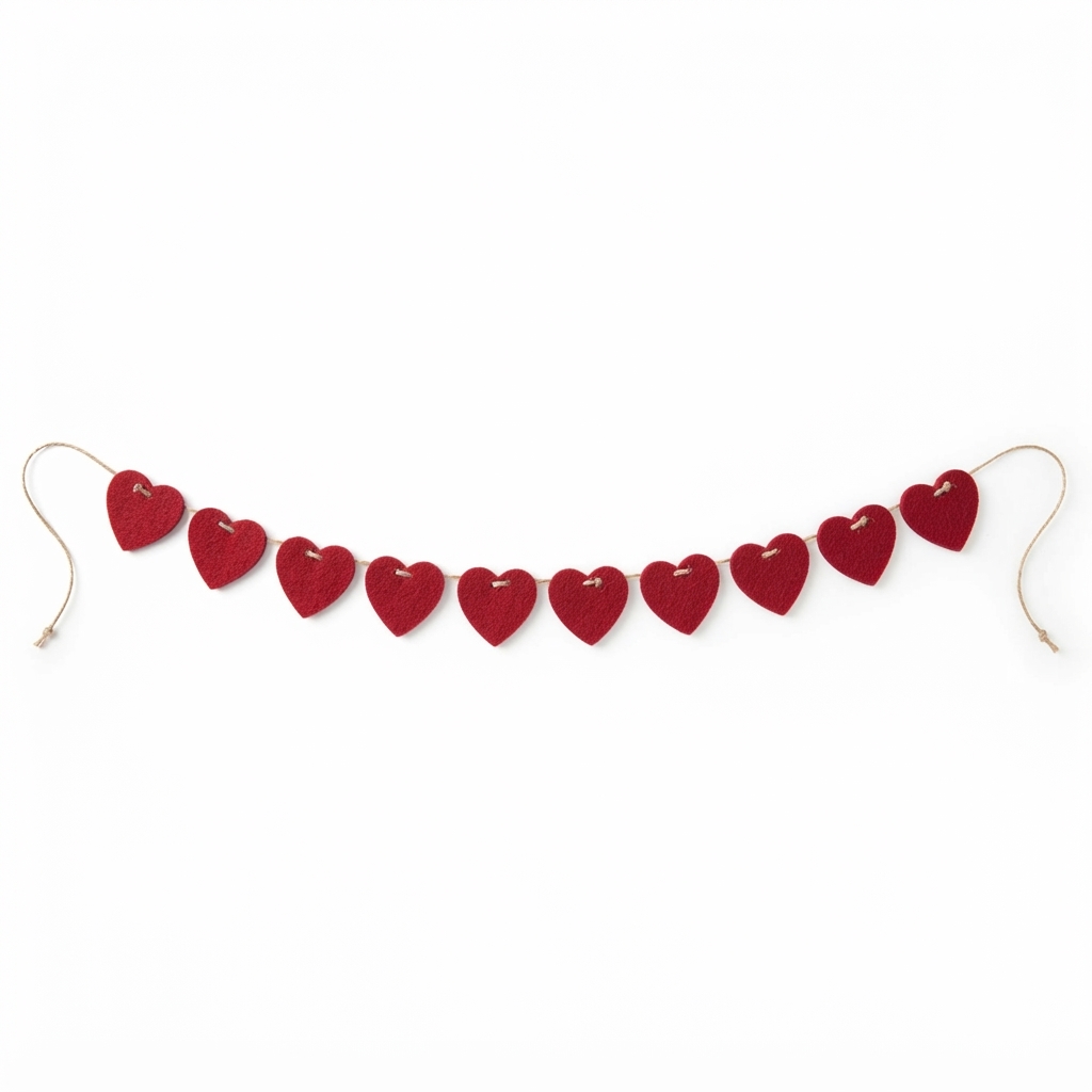 Felt Heart Bunting