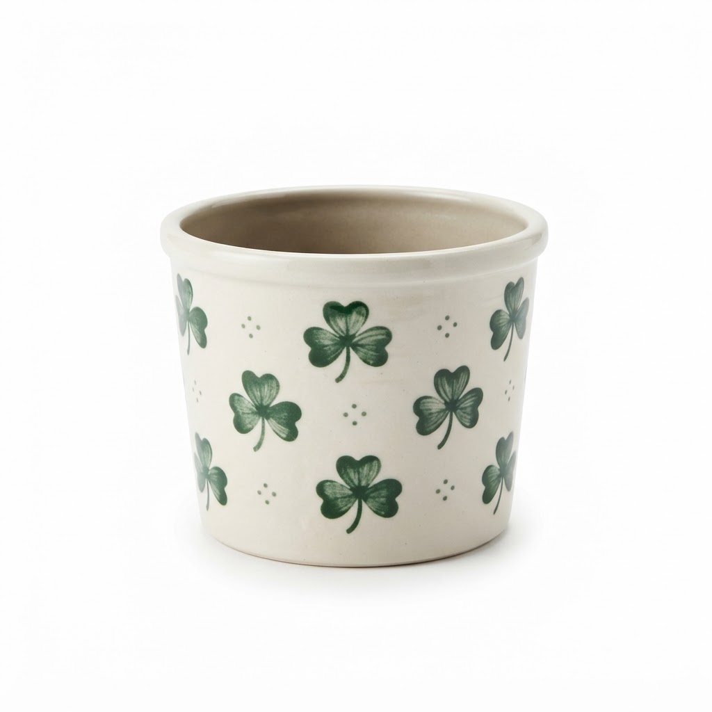 Ceramic Shamrock Planter