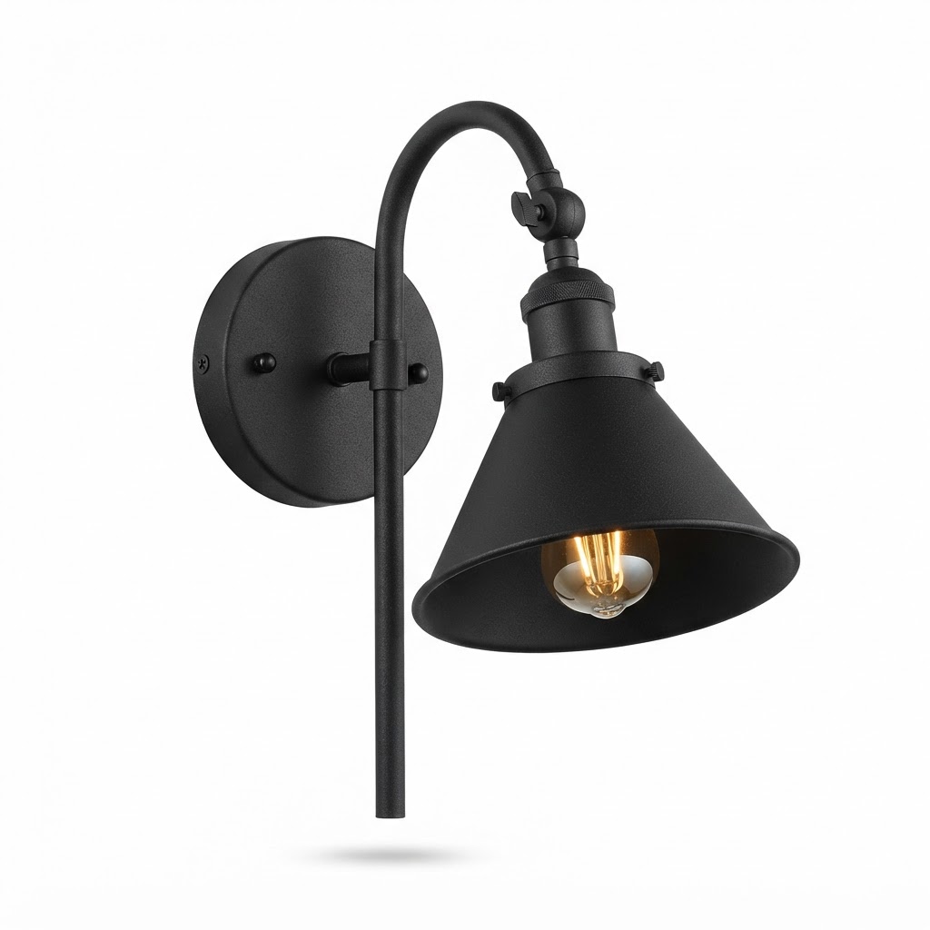 Matte Black Wall Sconce