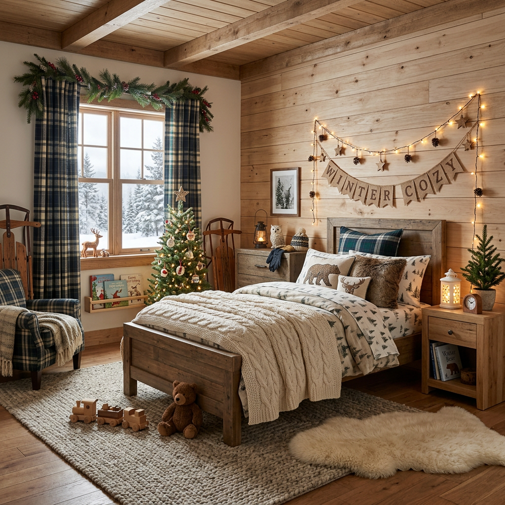 Rustic Winter Child Bedroom (Boy)