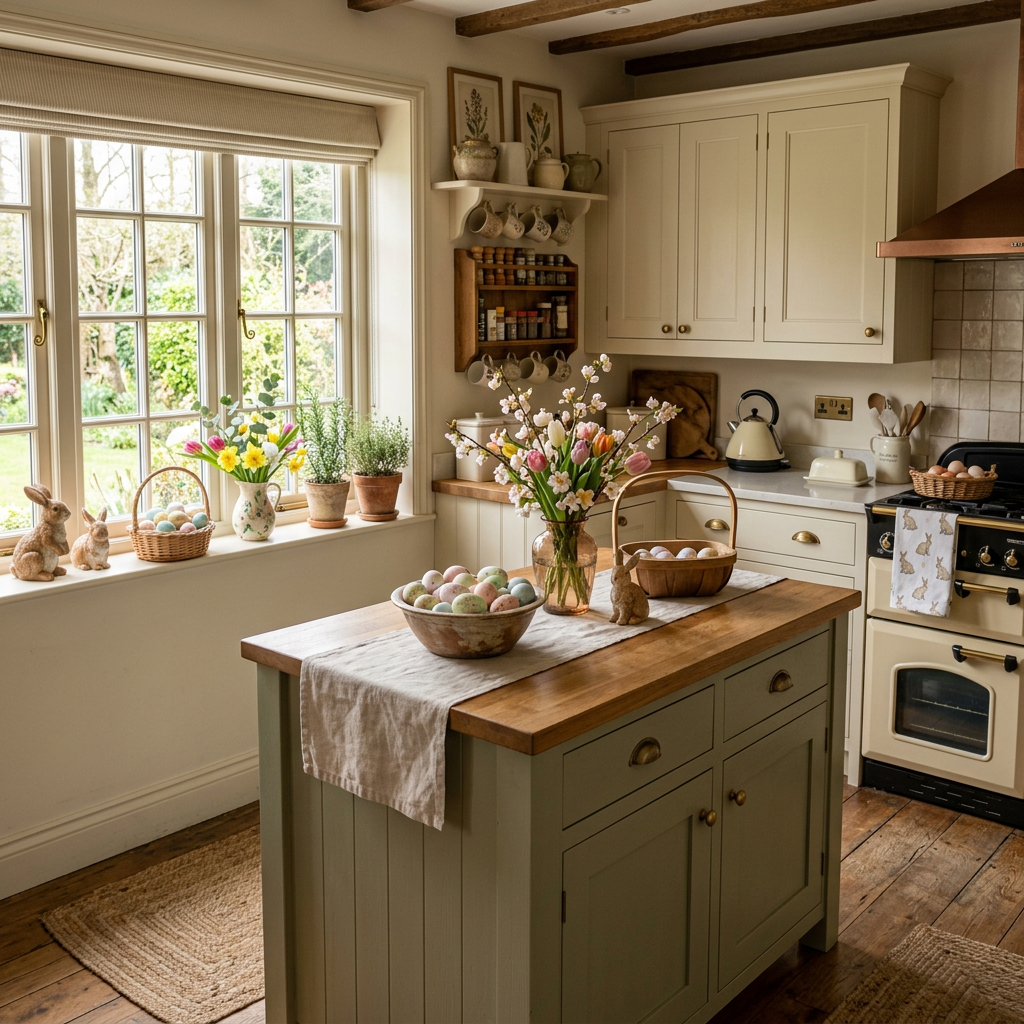 Cottagecore Easter Kitchen