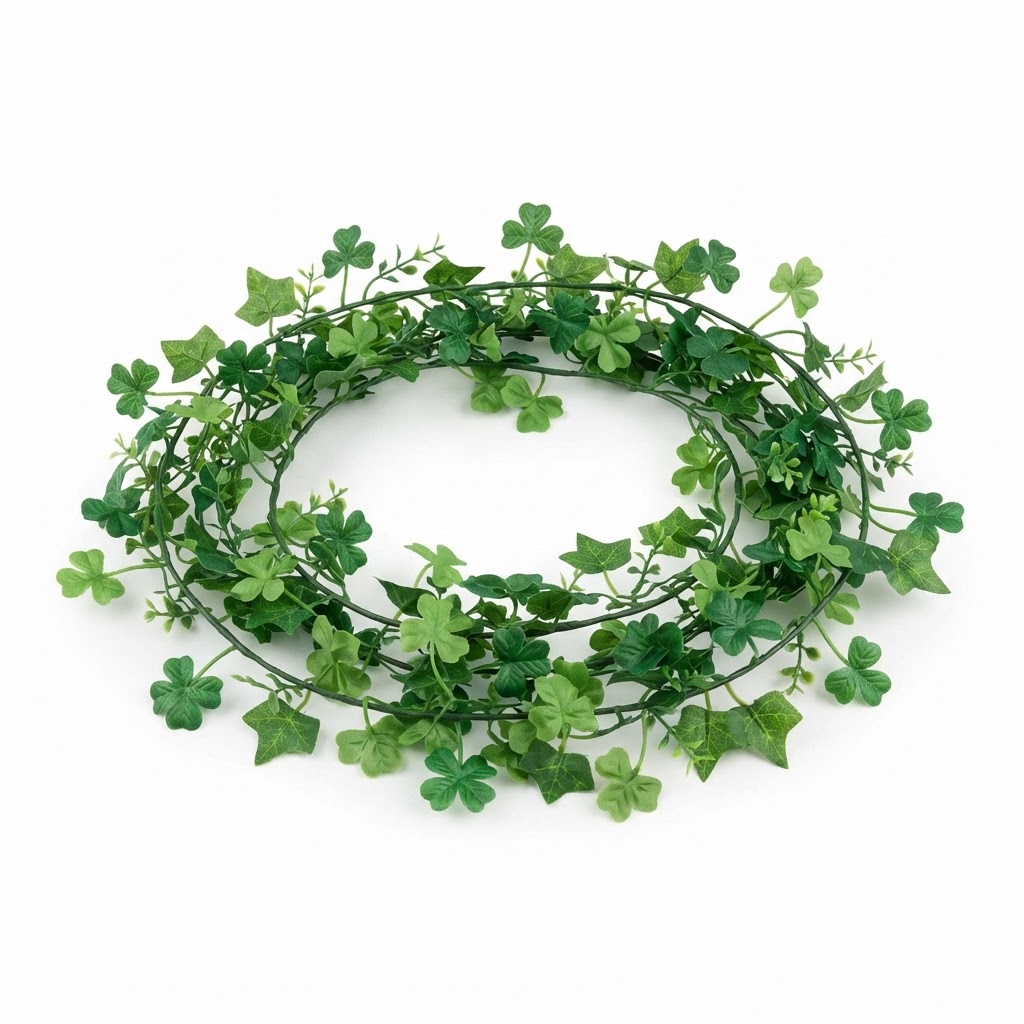 Faux Shamrock Ivy Garland