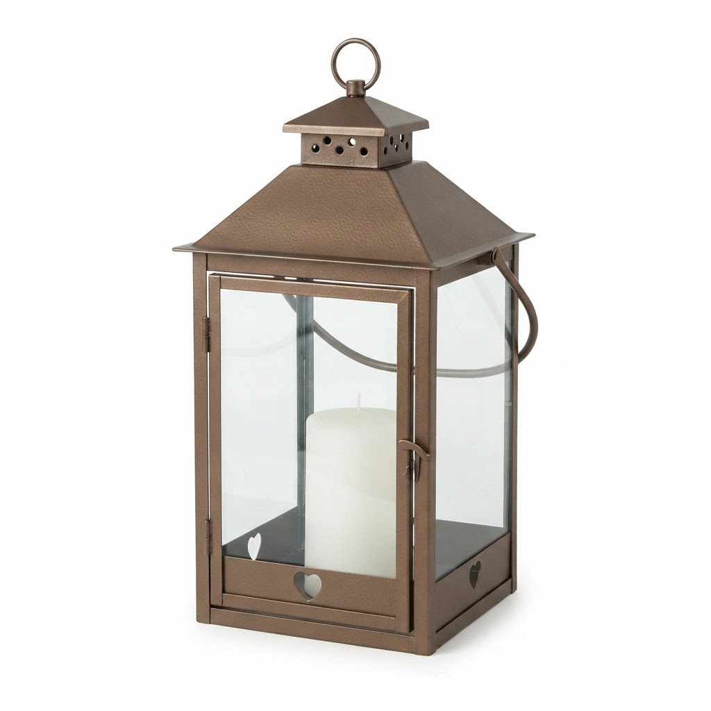 Transitional Glass Candle Lanterns