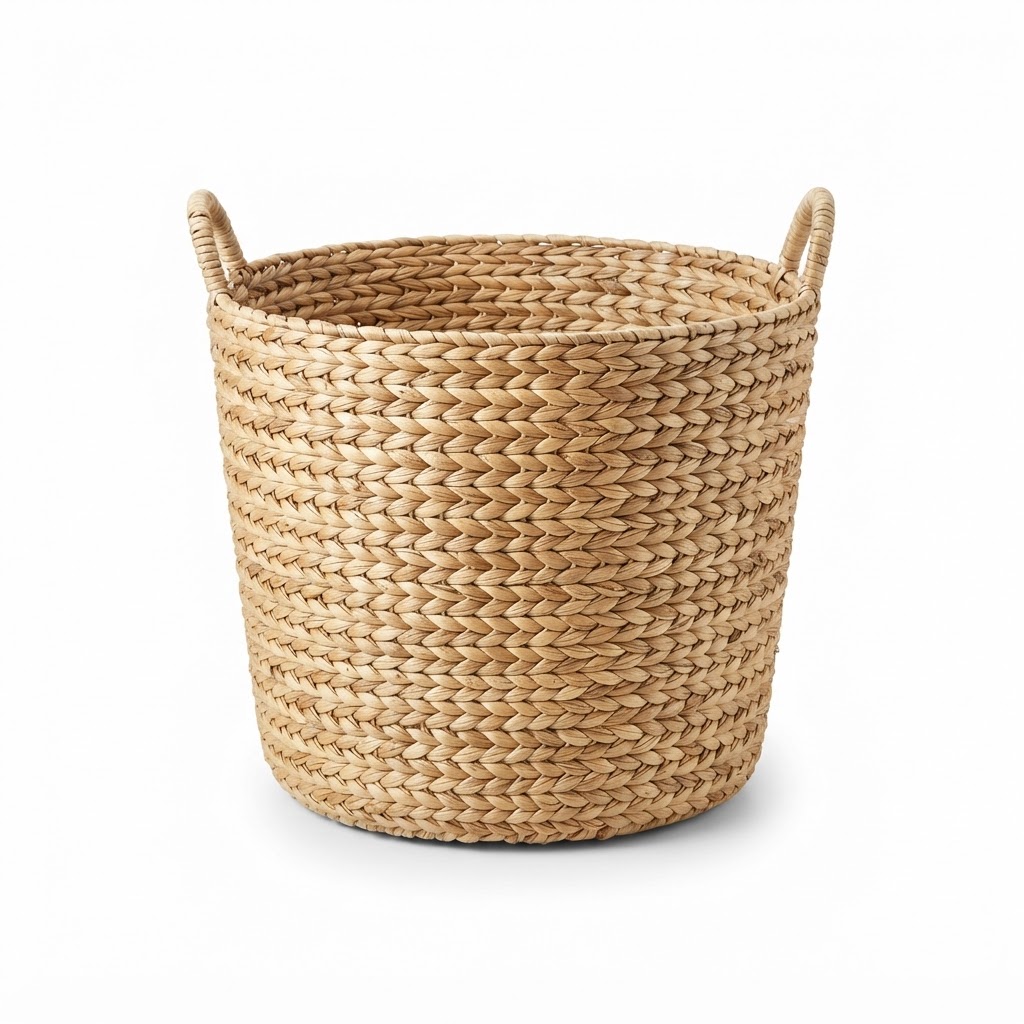 Transitional Natural Woven Storage Basket