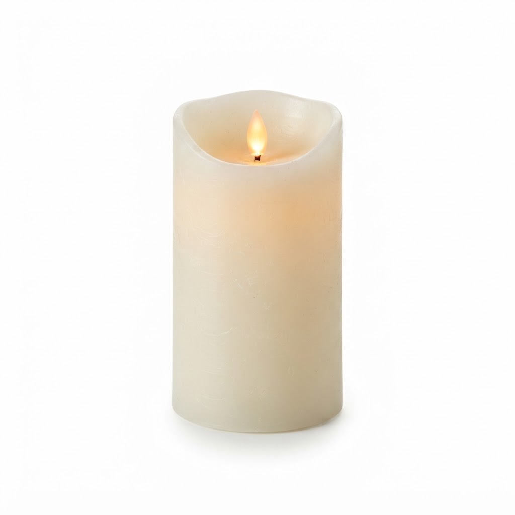 Warm Glow Flameless LED Pillar Candles