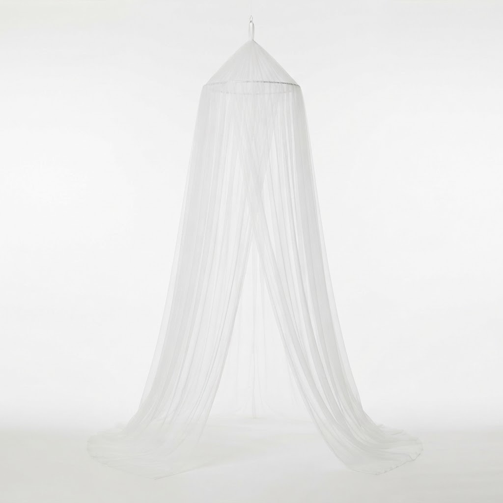 White Sheer Bed Canopy