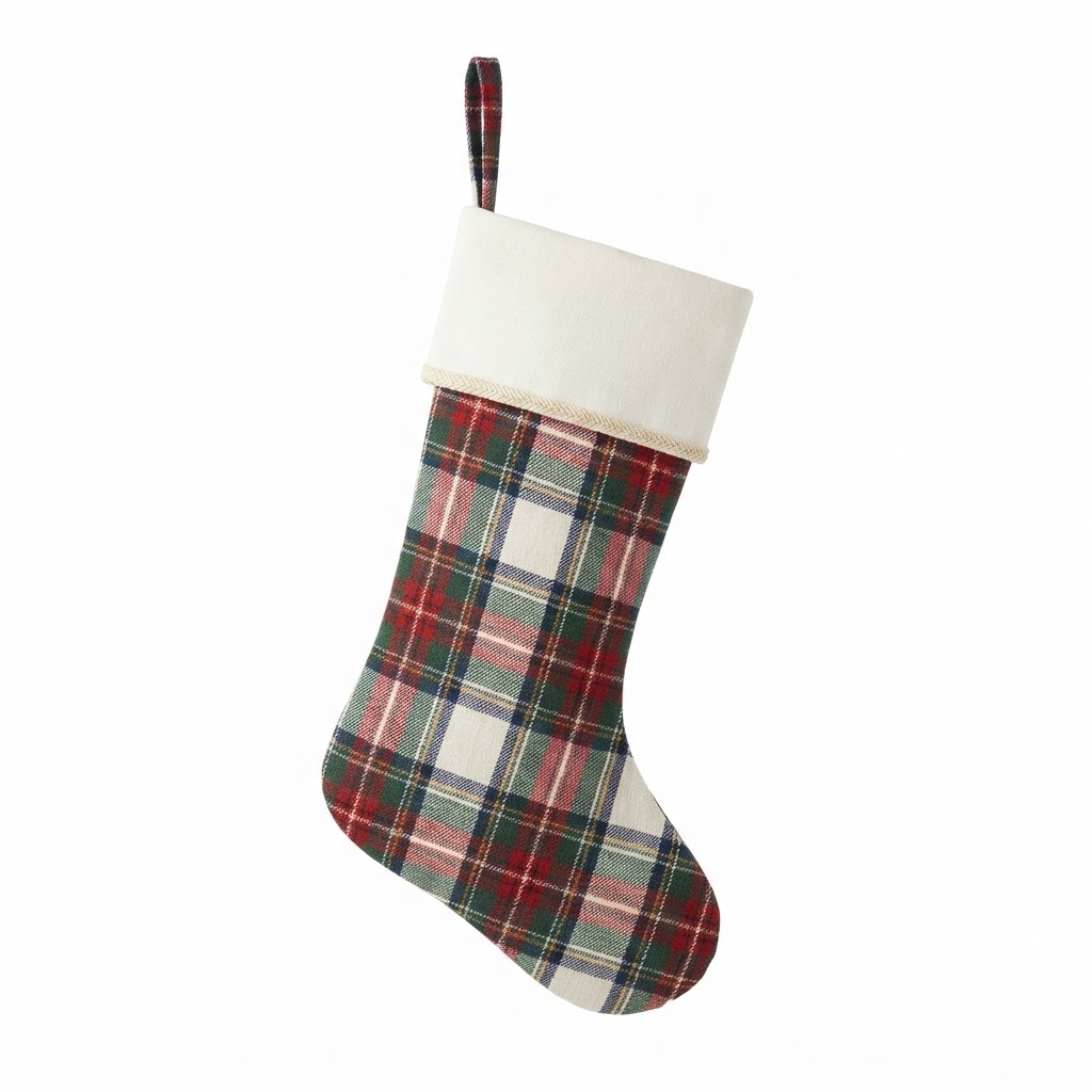 Transitional Plaid Stocking Set