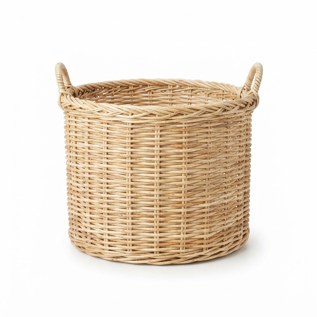 Decorative Woven Wicker Storage Basket