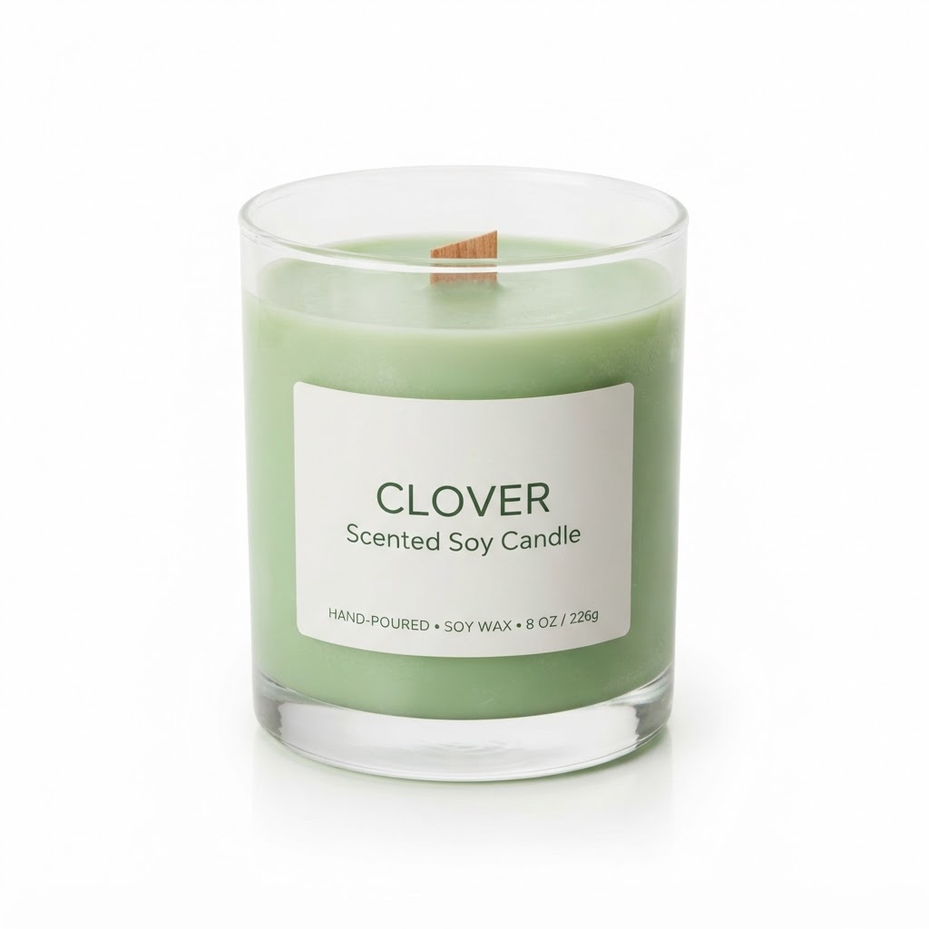 Clover Scented Soy Candle