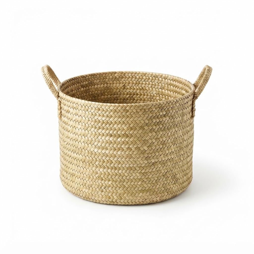 Woven Seagrass Storage Basket