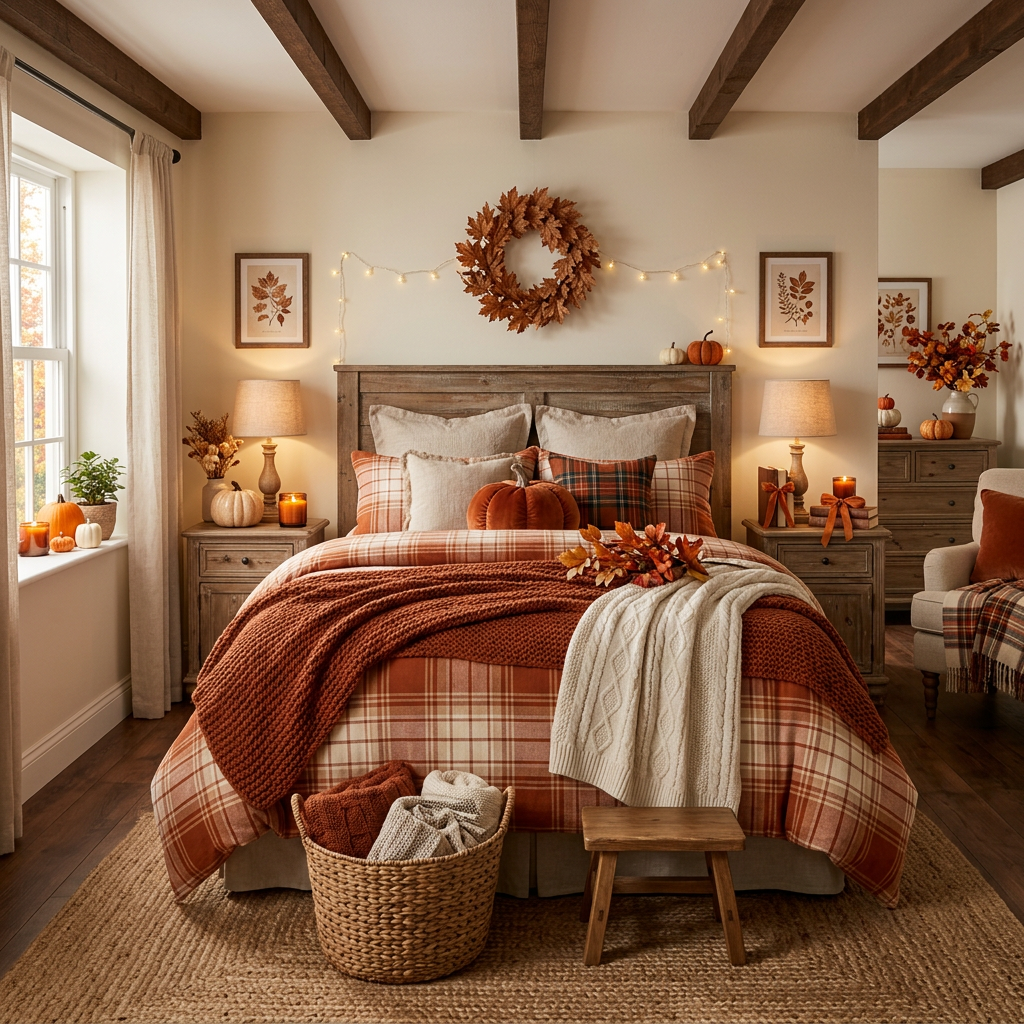 Cottagecore Fall Master Bedroom