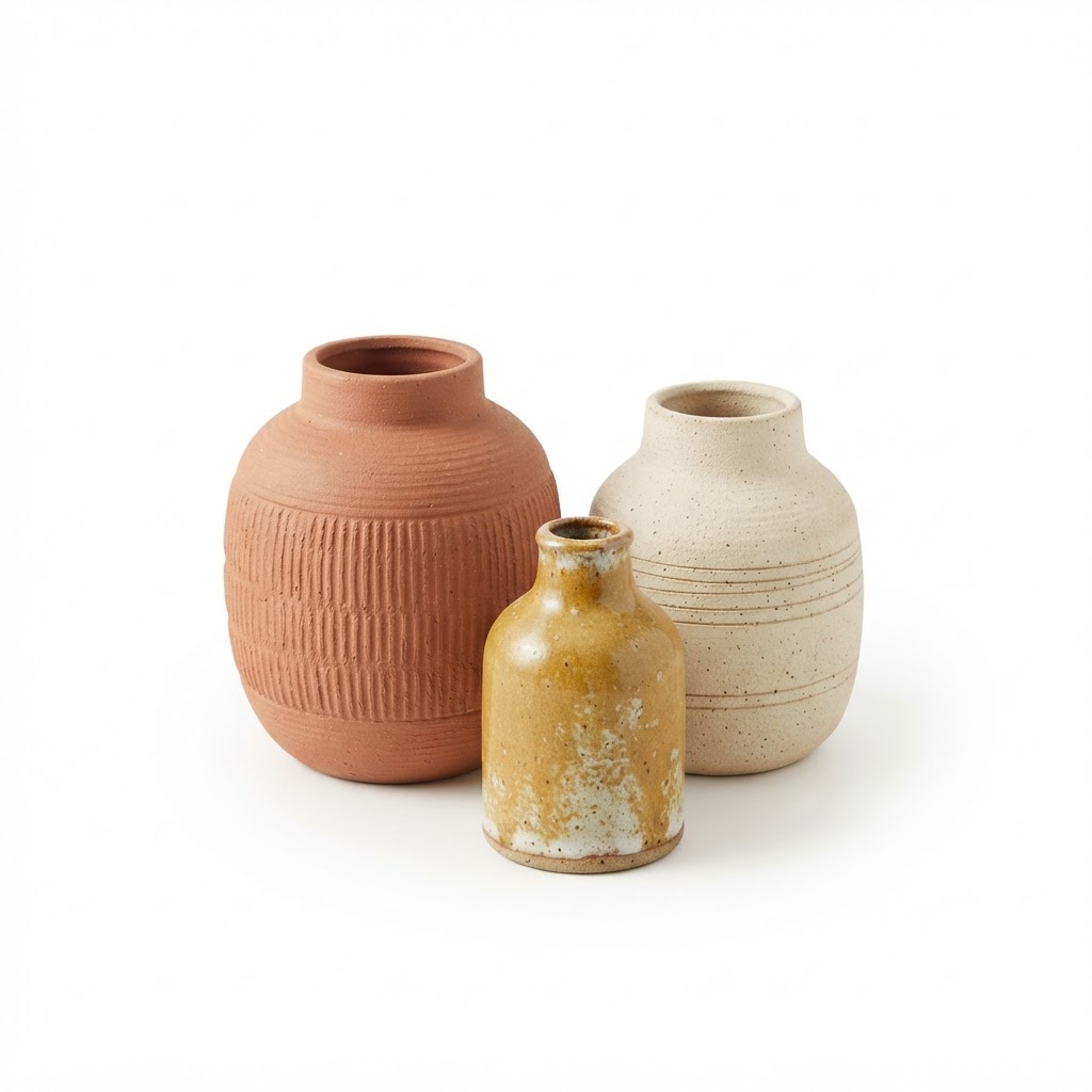 Ceramic Vase Trio