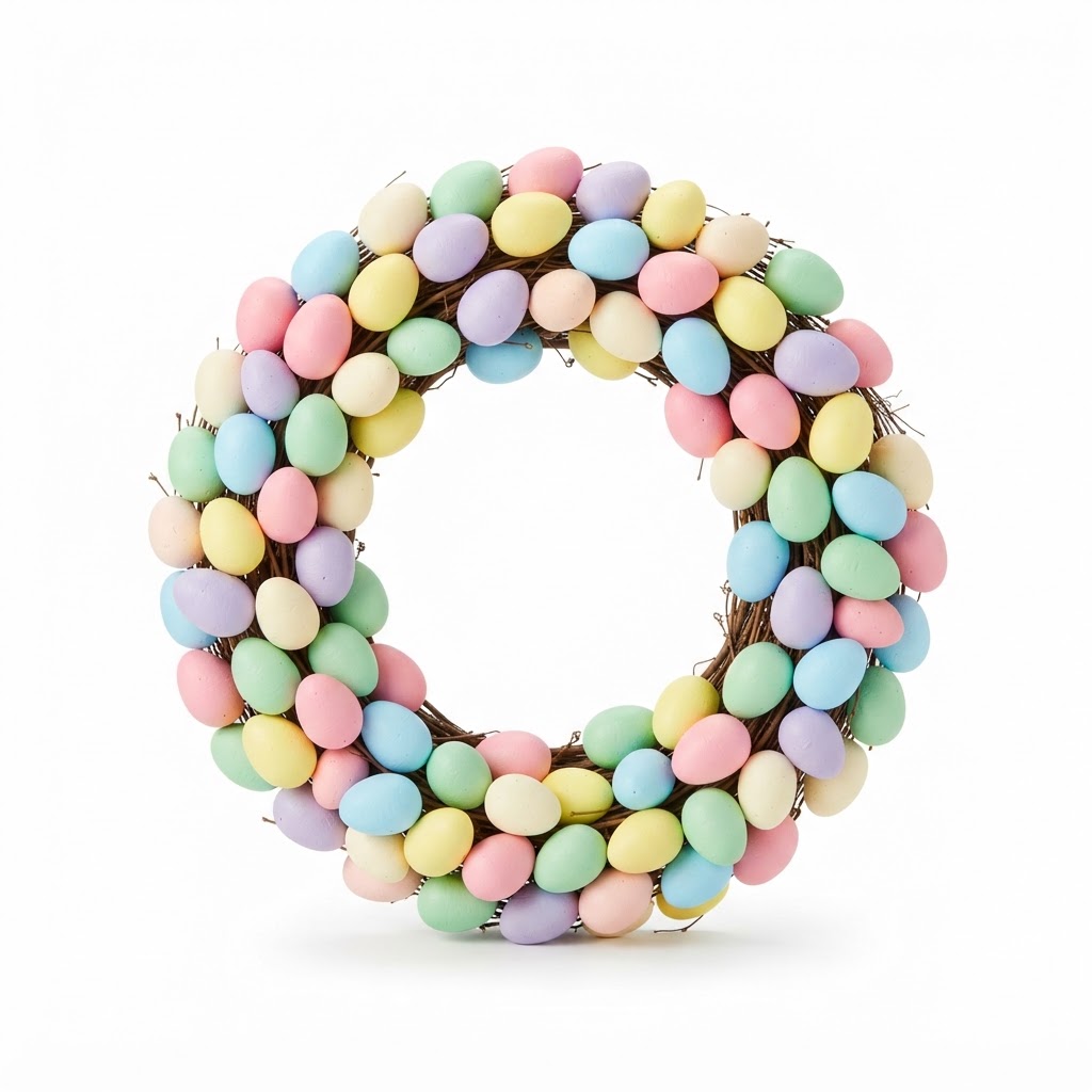 Pastel Easter Egg Wreath