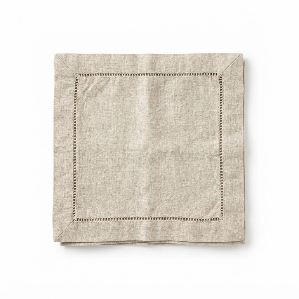 Linen Hemstitch Table Napkins