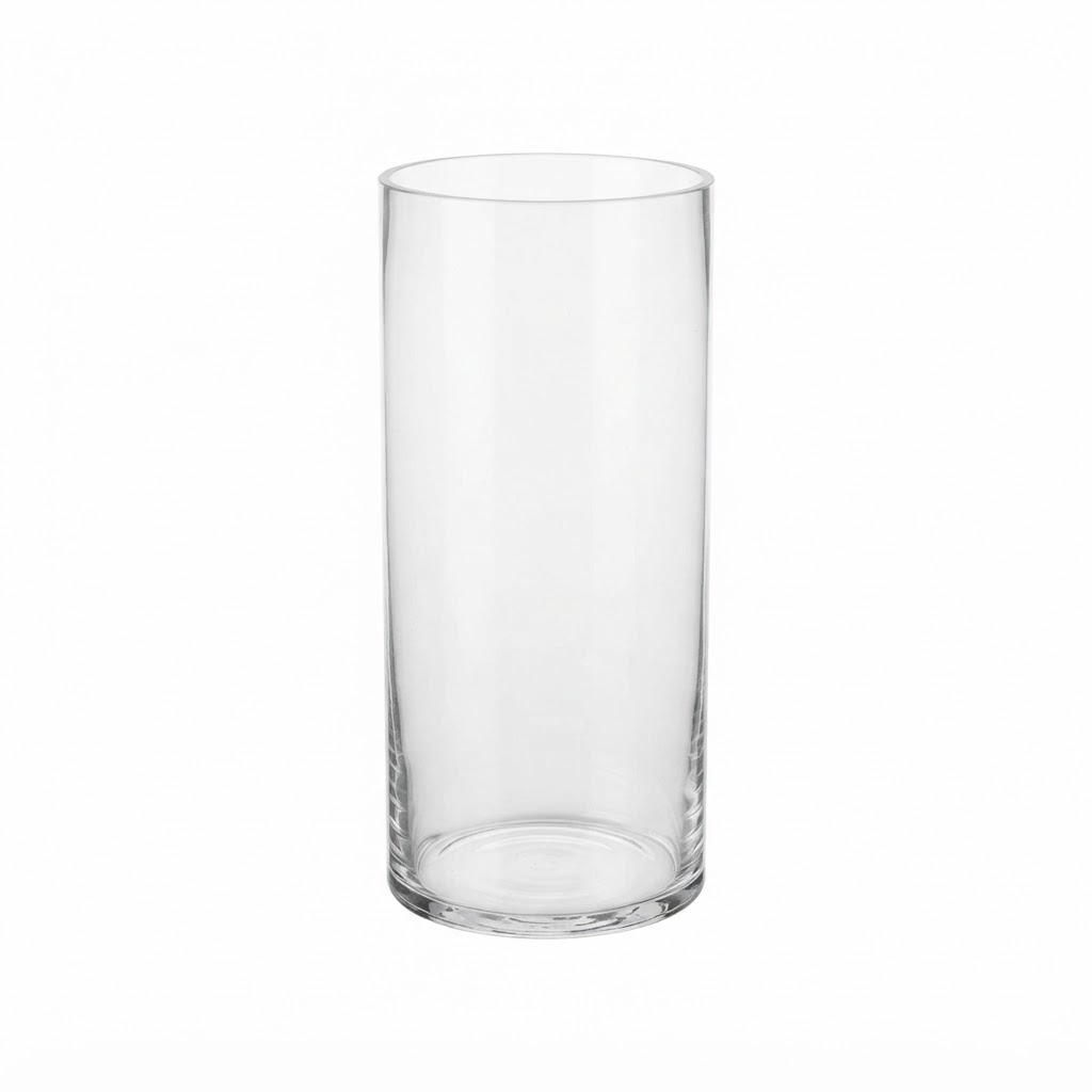 Clear Glass Cylinder Vase