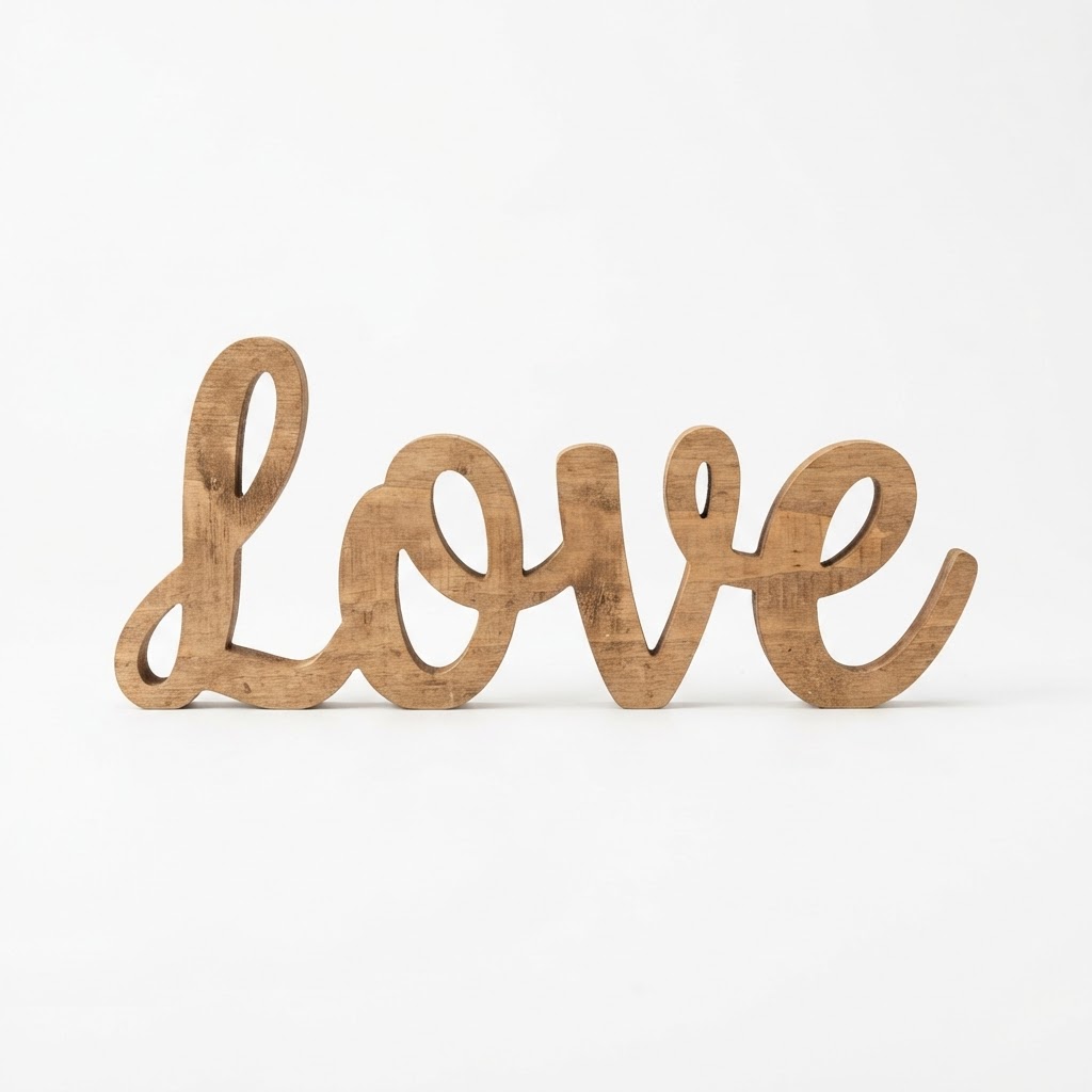 Valentine's Day Wooden Word Sign