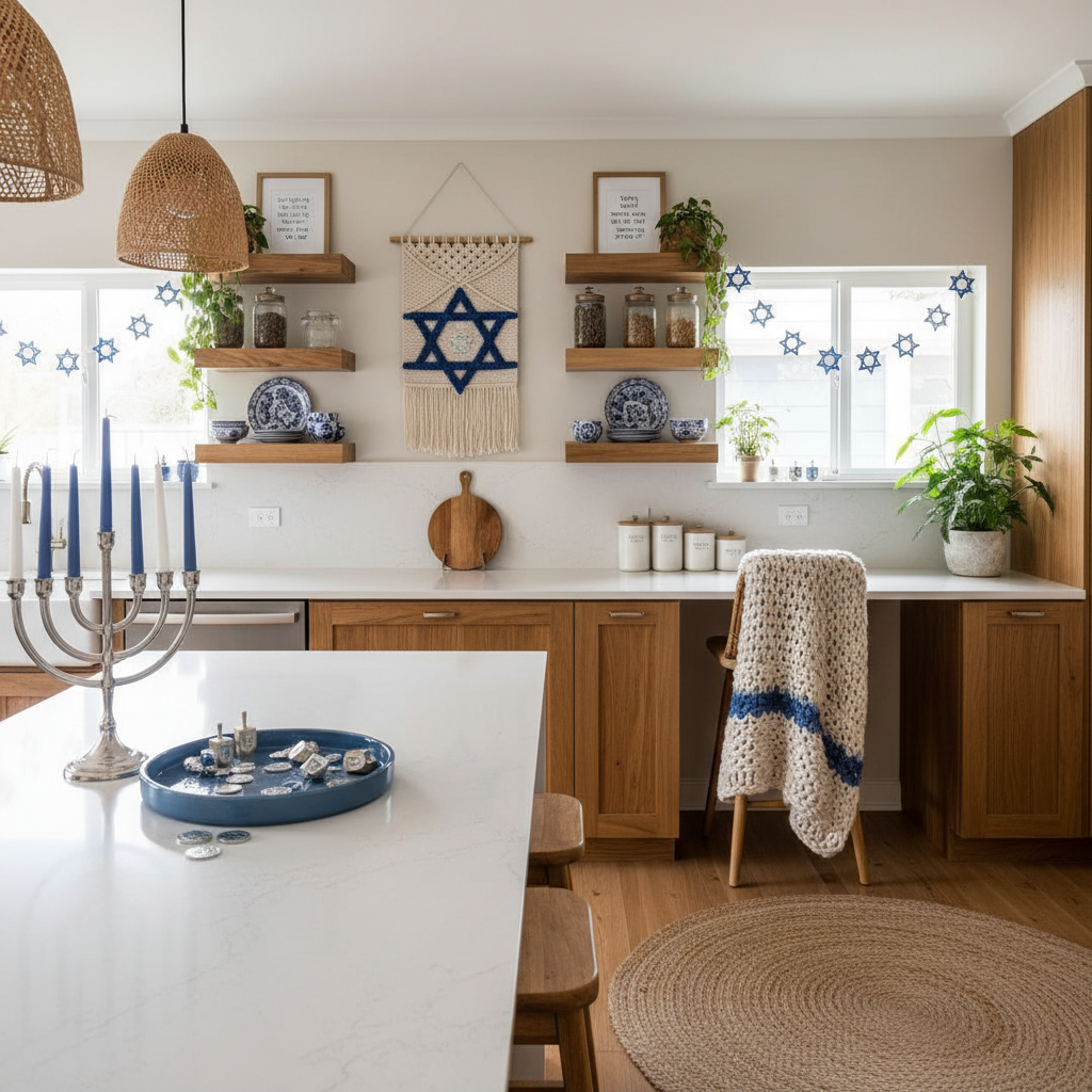 Boho Hanukkah Kitchen