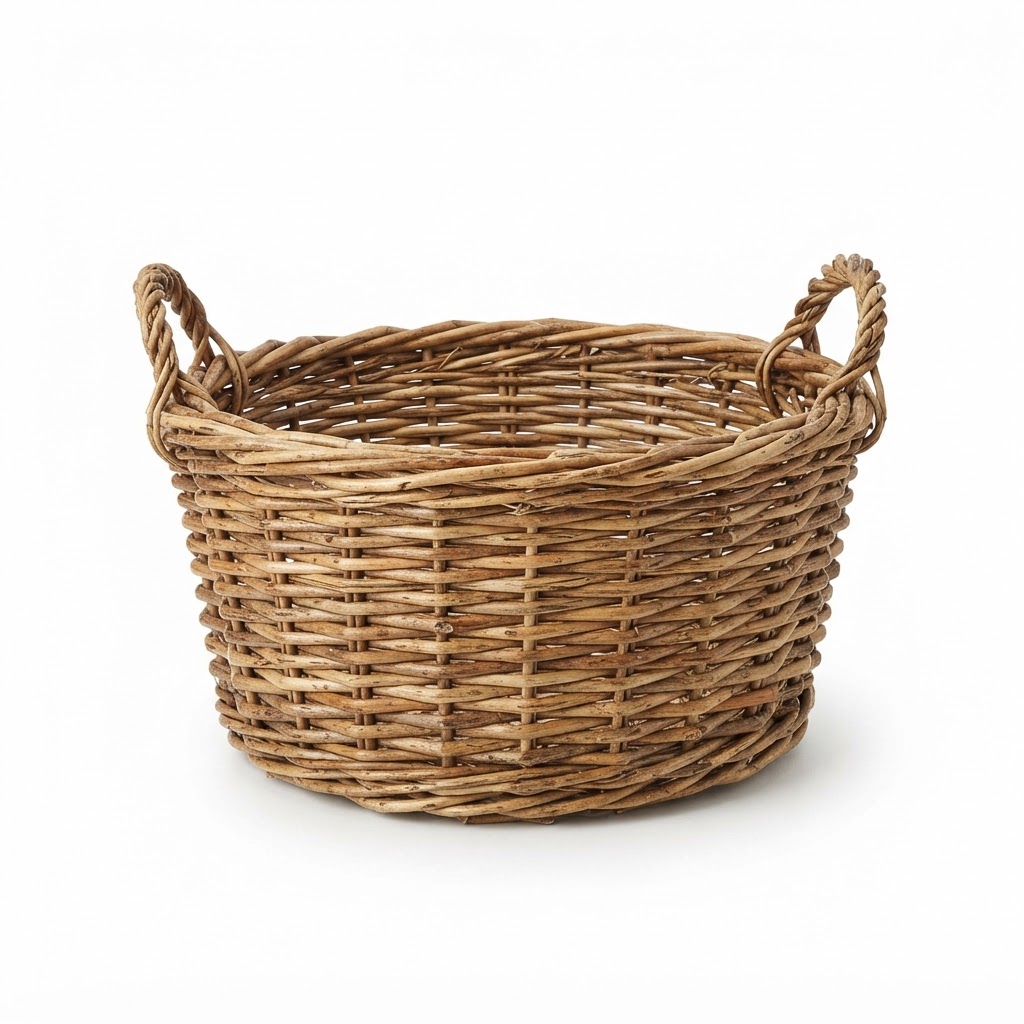 Handwoven Willow Storage Basket